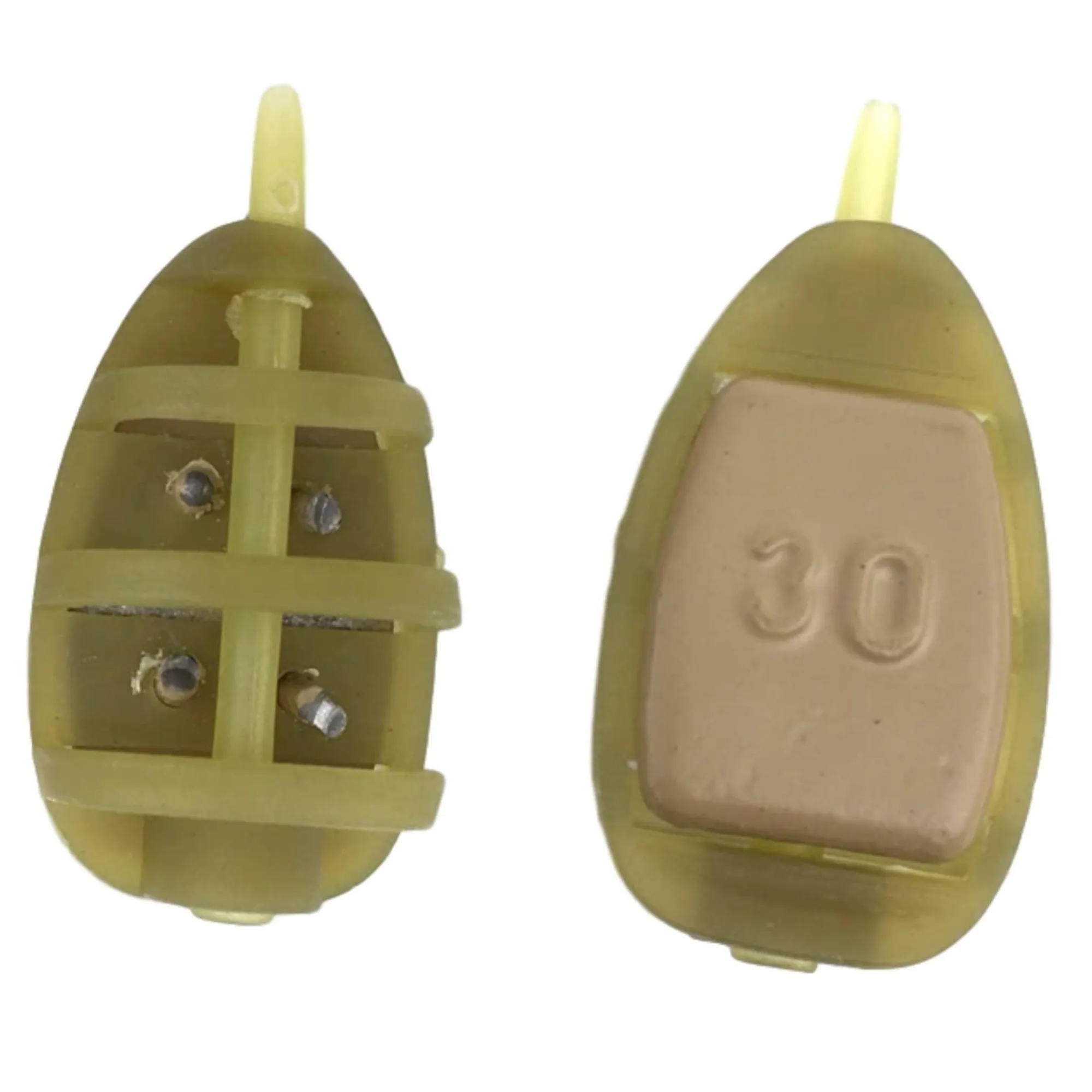 10 x Swim Feeders Inline Flat Method Feeder - Carp, Barbel, Coarse Fishing