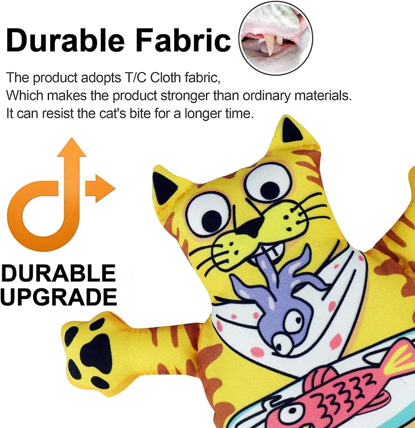 2Pcs Organic Catnip Crinkle Sound Toys for Cats & Kittens,Cat Kick Toys for Indoor Cat Kitten(Cats).