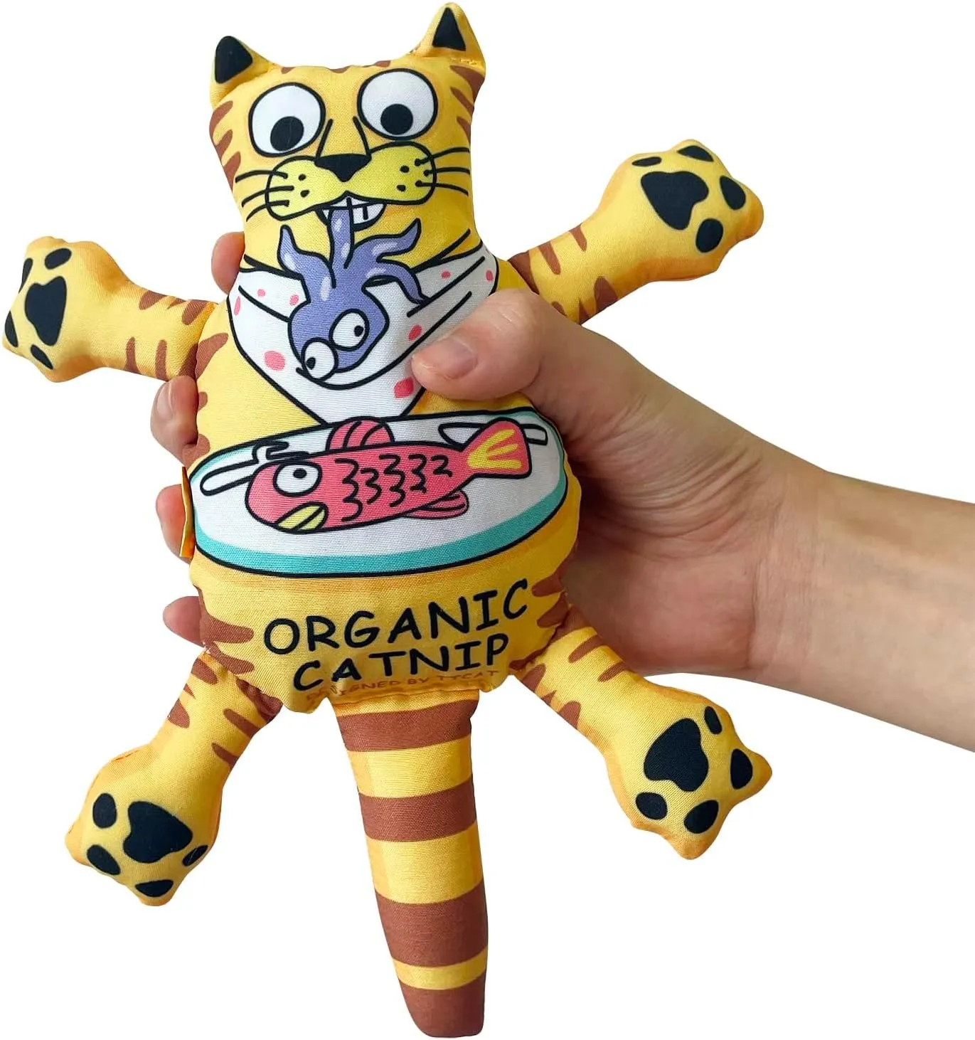 2Pcs Organic Catnip Crinkle Sound Toys for Cats & Kittens,Cat Kick Toys for Indoor Cat Kitten(Cats).