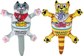 2Pcs Organic Catnip Crinkle Sound Toys for Cats & Kittens,Cat Kick Toys for Indoor Cat Kitten(Cats).