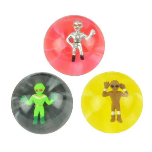 45 mm 3-D Alien Bouncy Balls