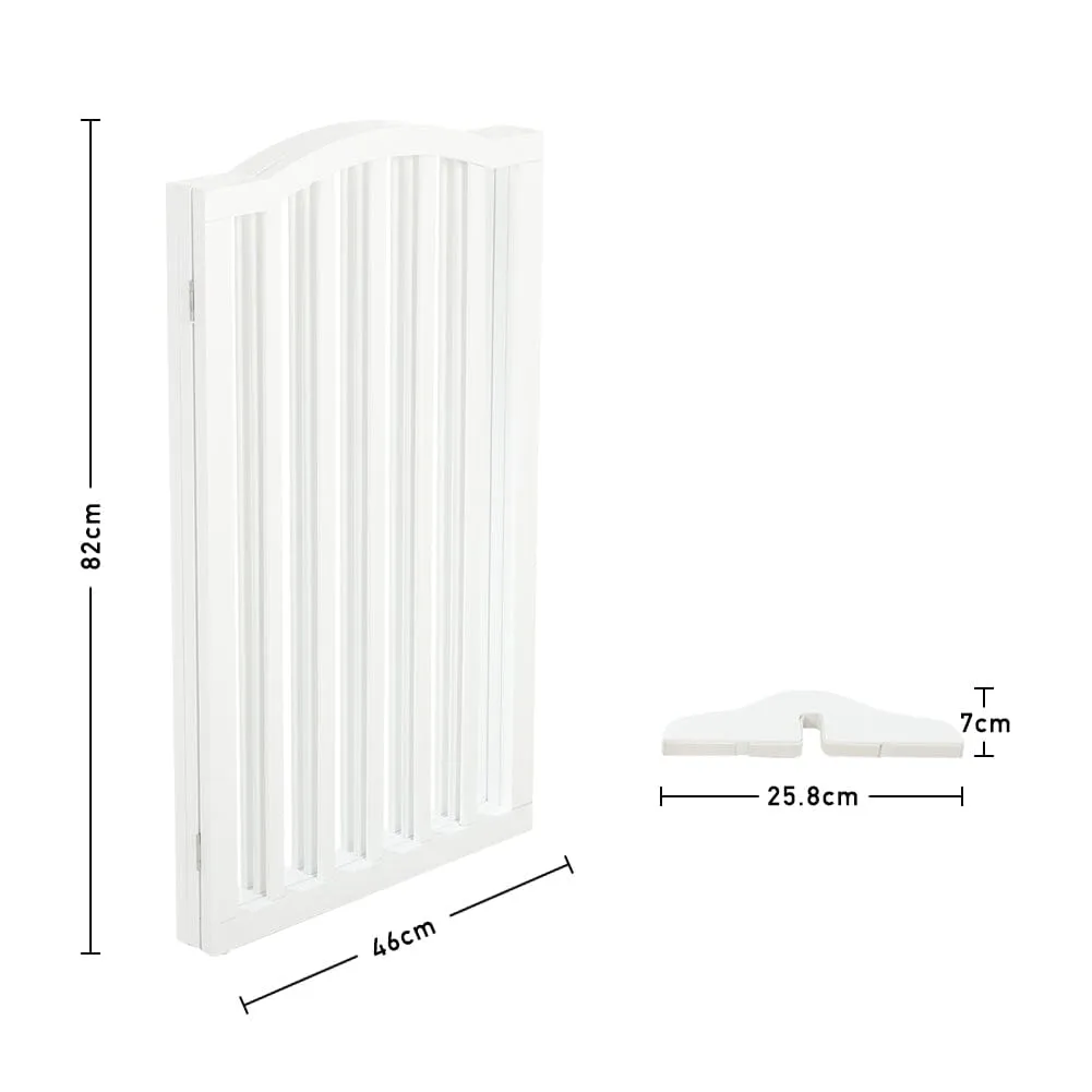 82cm H Foldable Freestanding Pet Gate 3/4 Panels Safety Fence