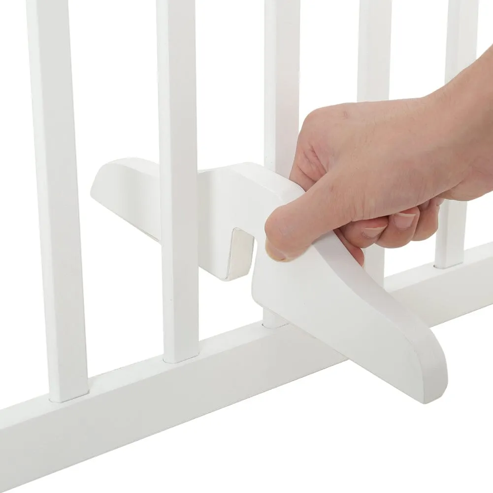 82cm H Foldable Freestanding Pet Gate 3/4 Panels Safety Fence