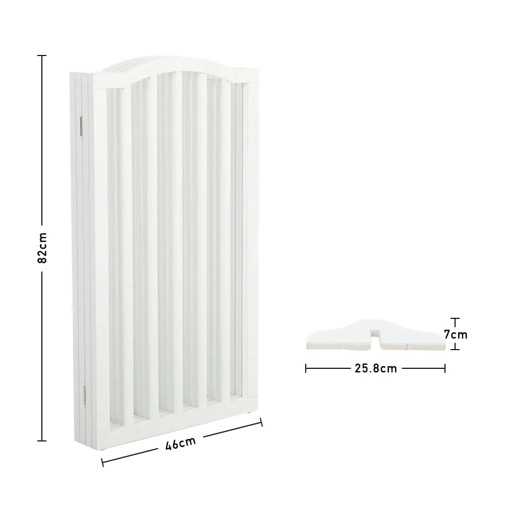 82cm H Foldable Freestanding Pet Gate 3/4 Panels Safety Fence