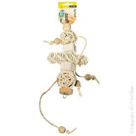 Avi One Bird Toy Rattan Balls Beads Pumice 22485