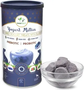 Blueberry Yogurt Melties Prebiotics and Probiotics for Dog | Promotes Immunity, Supports Gut Health | May Help Support Yeast Balance | May Help in Occasional Itchy Skin | Grain-Free (1.3oz)