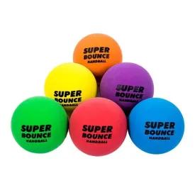 Bounce Hand Balls 6cm 6pk Party Favours