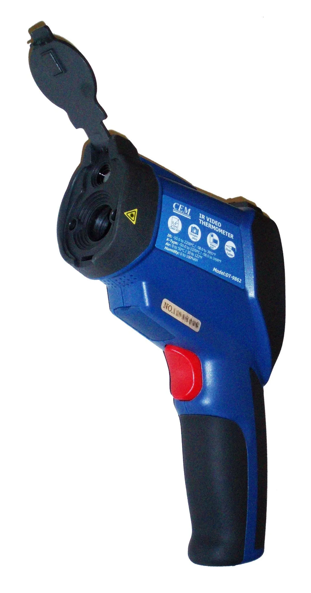 CEM DT-9862 Professional 50:1 IR Dual Laser Video Thermometer up to 3992 F with Camera and USB Port