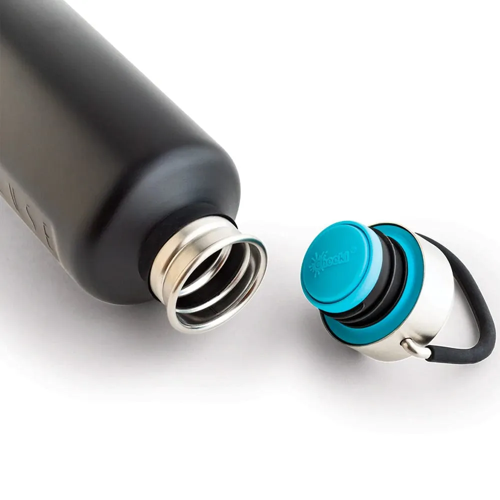 Cheeki 1 Litre Stainless Steel Water Bottle - Matte Black