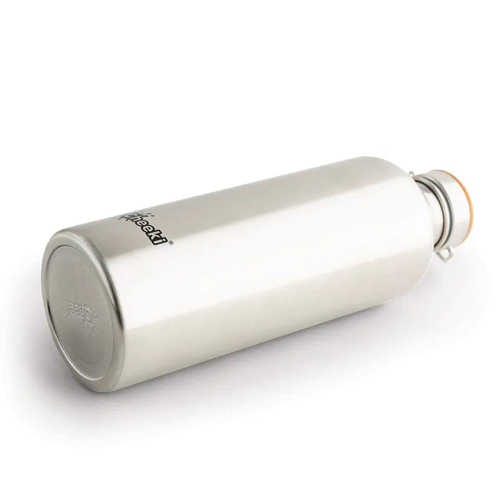 Cheeki 1.6L XL Stainless Steel Water Bottle - Silver