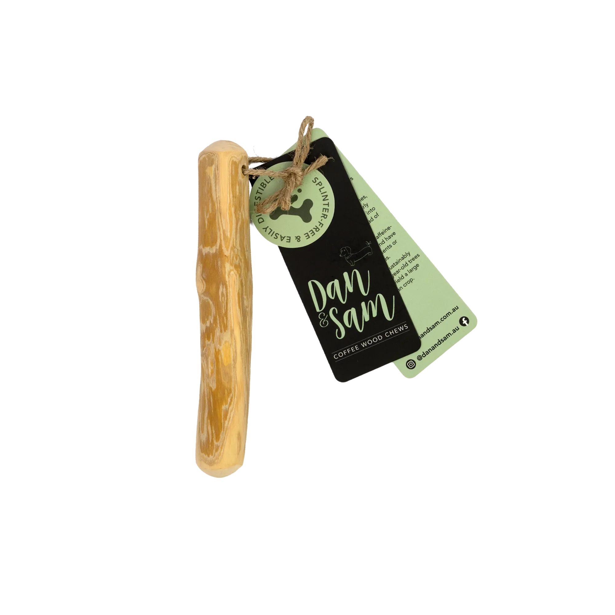 Dan & Sam - Natural Coffee Wood Chew (Small)