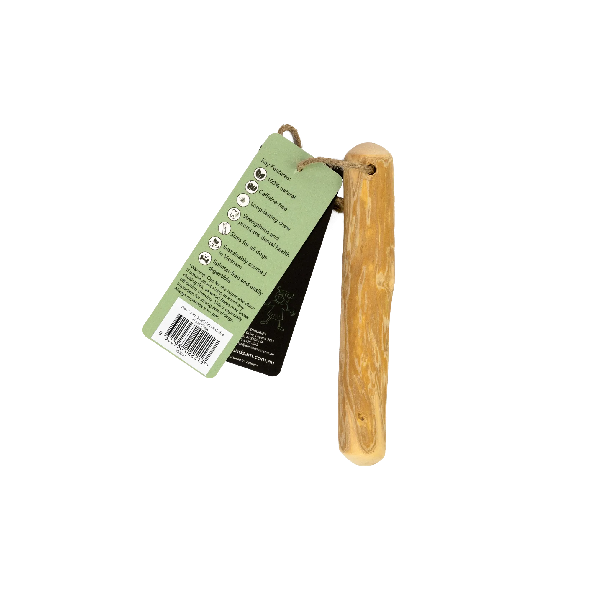 Dan & Sam - Natural Coffee Wood Chew (Small)