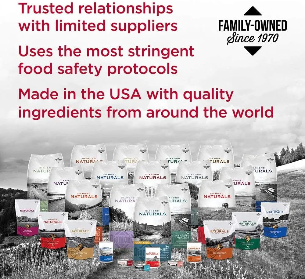 Diamond Naturals Large Breed Dry Puppy Food Real Lamb and Rice Protein, Probiotics, Superfoods, Antioxidants and Other Premium Ingredients to Support Health in Growing Puppies 20lb