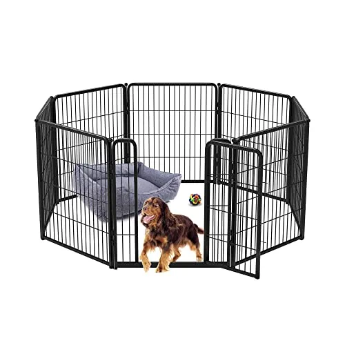 Dog Playpen Designed for Indoor Use, 32" Height for Medium Dogs│Patent Pending