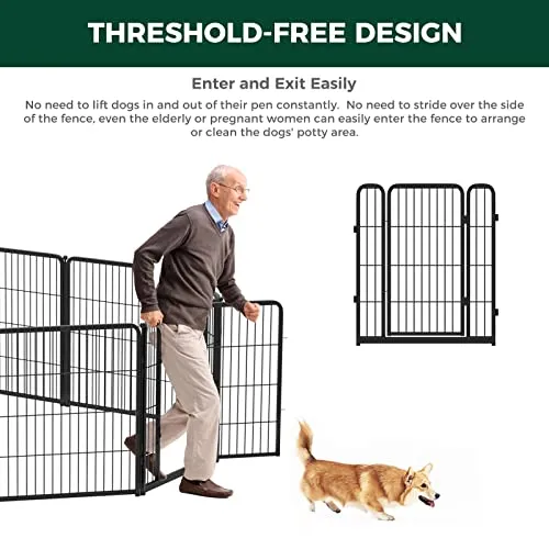 Dog Playpen Designed for Indoor Use, 32" Height for Medium Dogs│Patent Pending