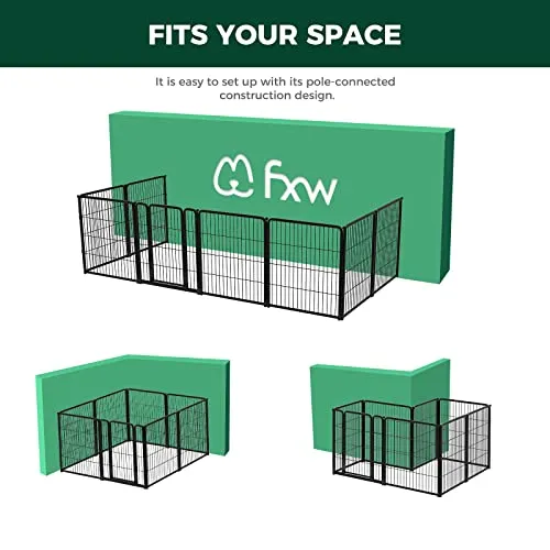 Dog Playpen Designed for Indoor Use, 32" Height for Medium Dogs│Patent Pending