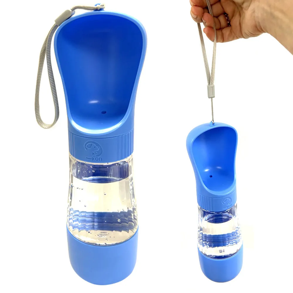 Dog Water Bottle Portable 10.8oz With Snack Container 5.7oz Bowl Portable Travel