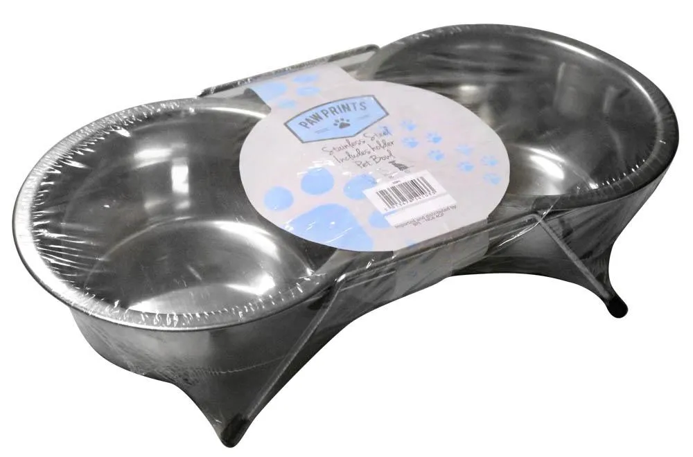 Double Pet Food and Water Bowl