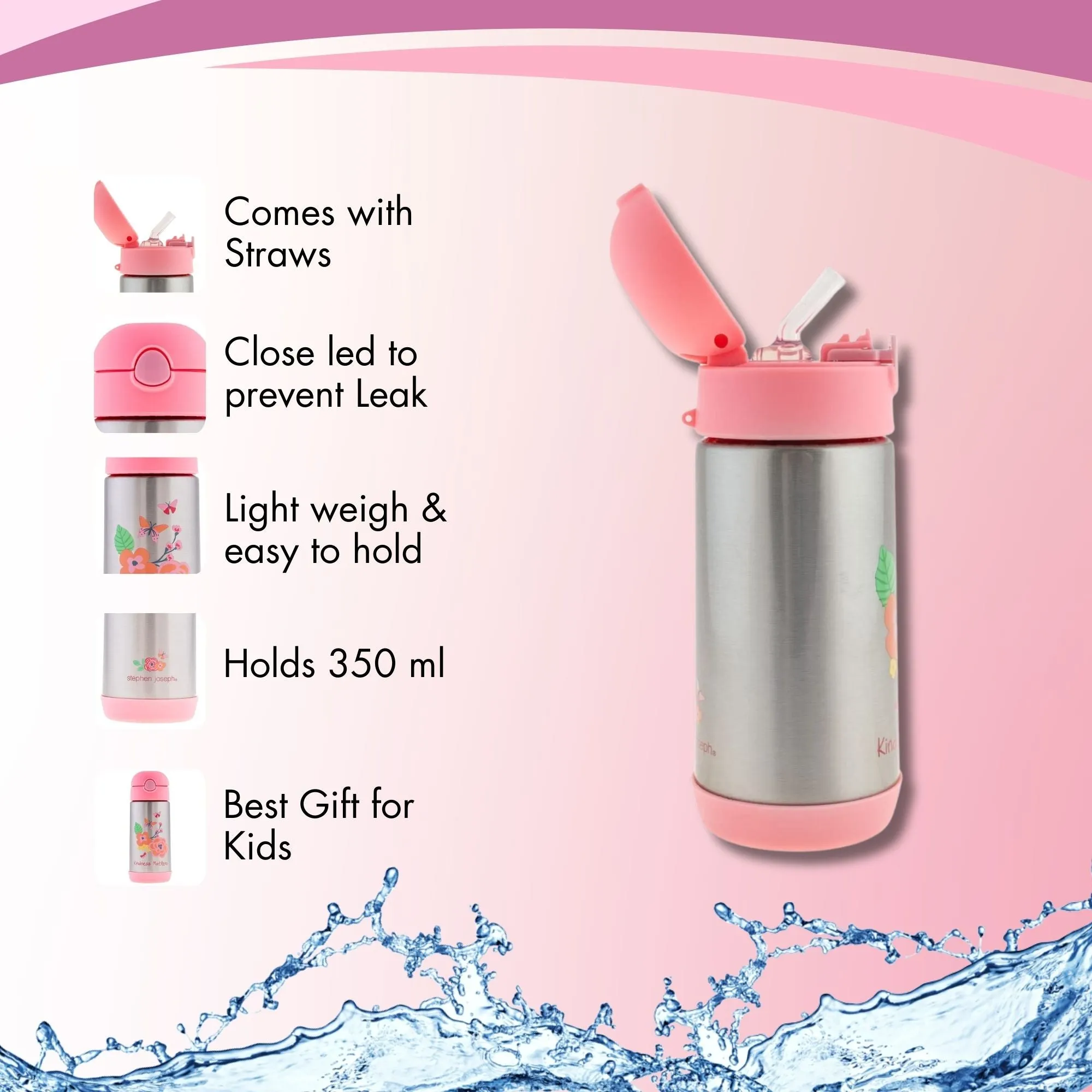 Double Wall SS Bottles Floral