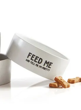 Feed Me Ceramic Pet Bowl