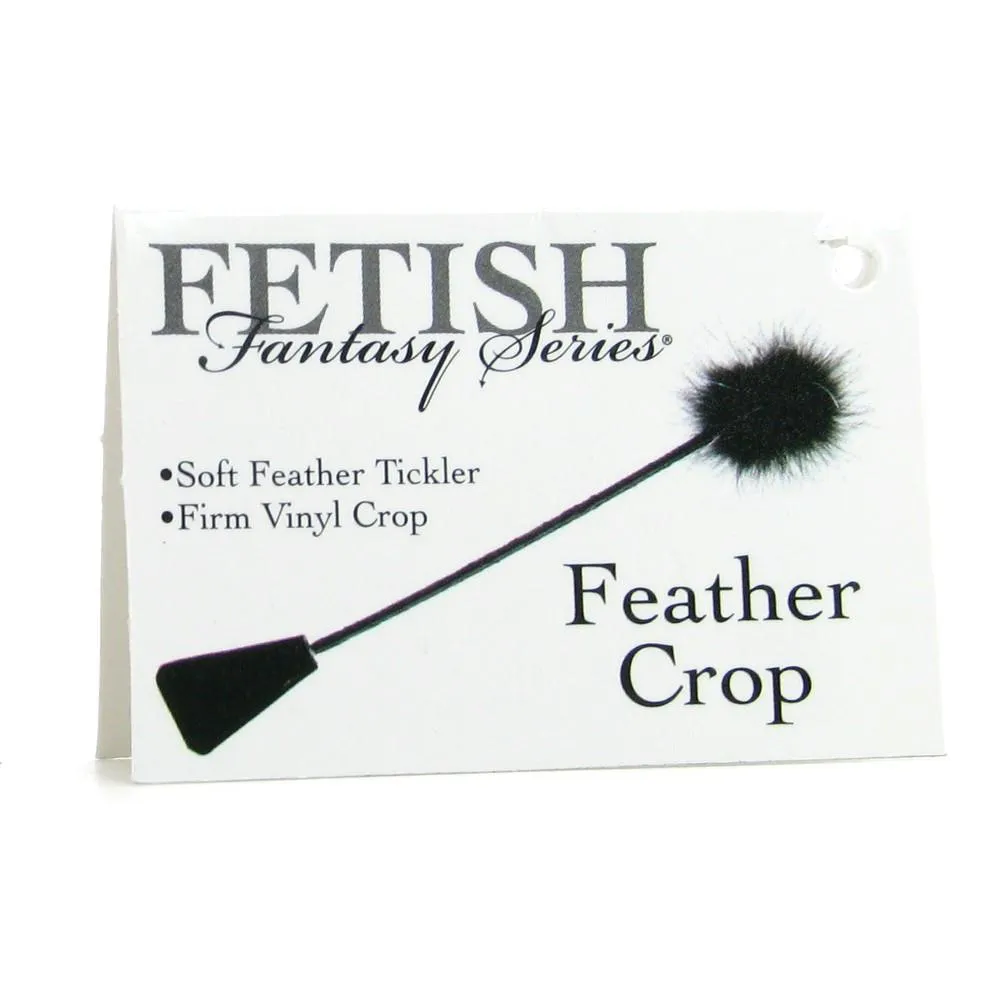 Fetish Fantasy Feather Crop in Black