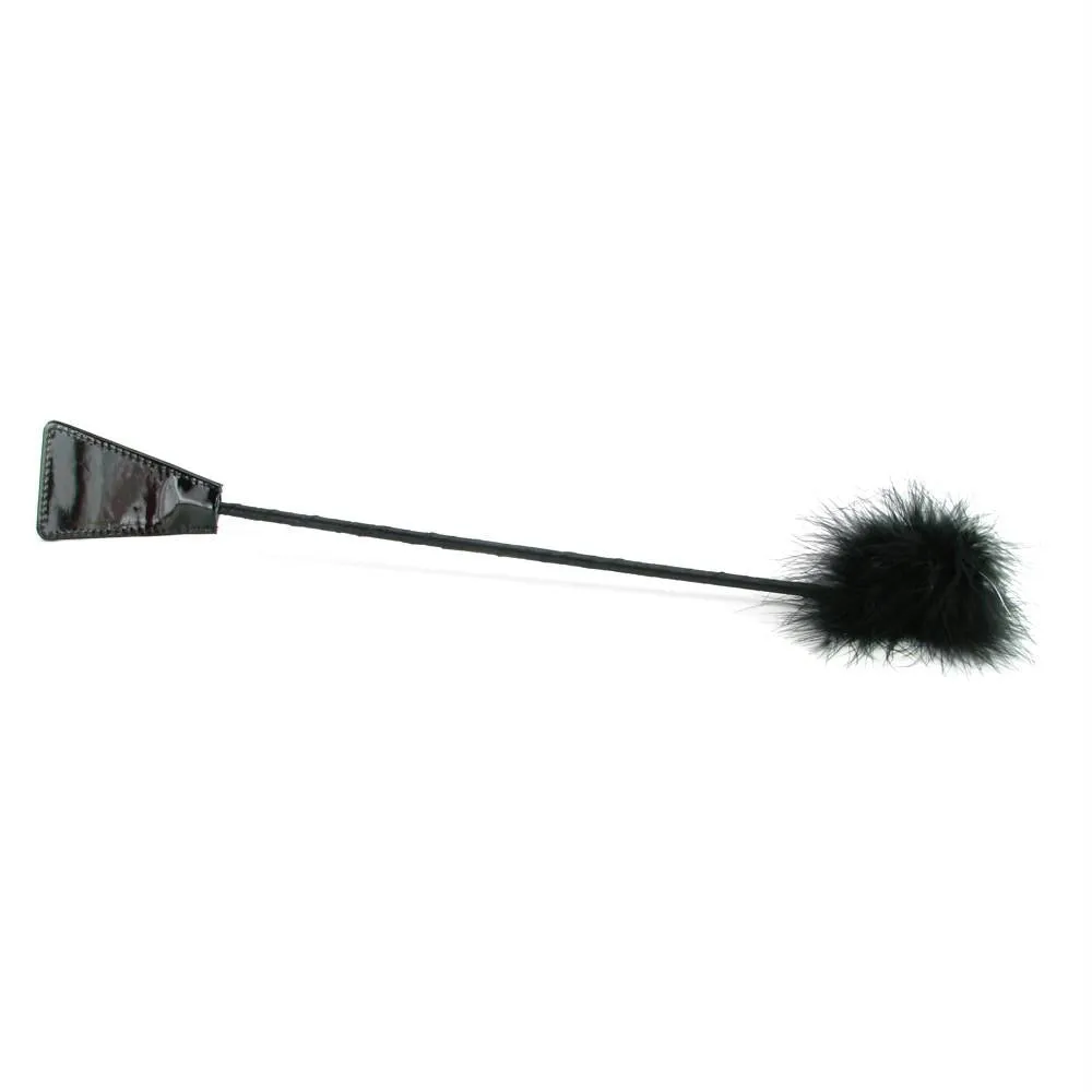 Fetish Fantasy Feather Crop in Black