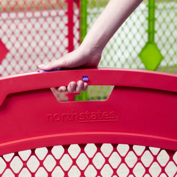 Freestanding 6 Panel Playpen for Pets and Toddlers - North States Superyard Colorplay Ultimate