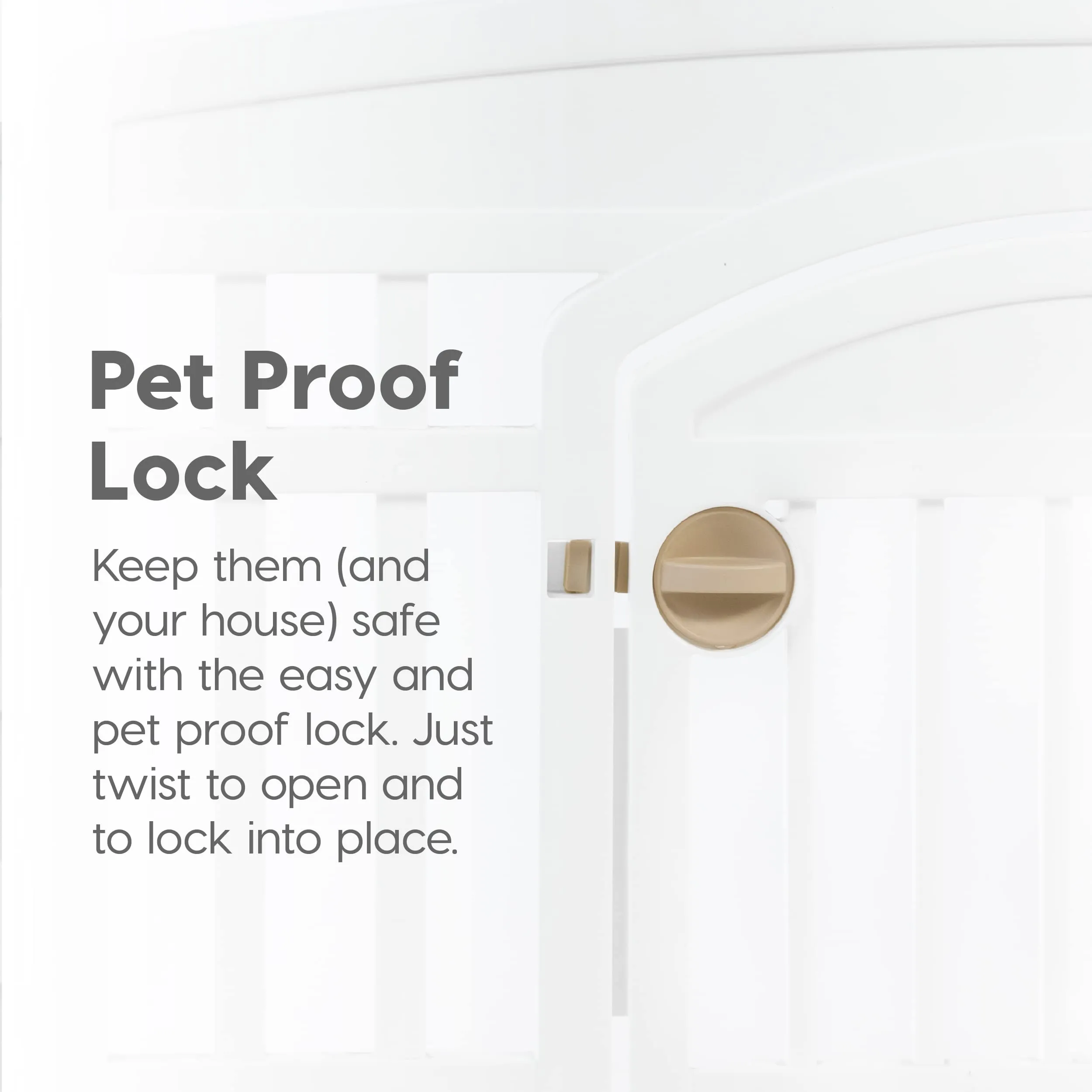 IRIS USA 24" 4-Panel Pet Dog Puppy Playpen with Door, for Puppies and Small Dogs, Keep Pets Secure, Easy Assemble, Fold It Down, Easy Storing, Customizable, White