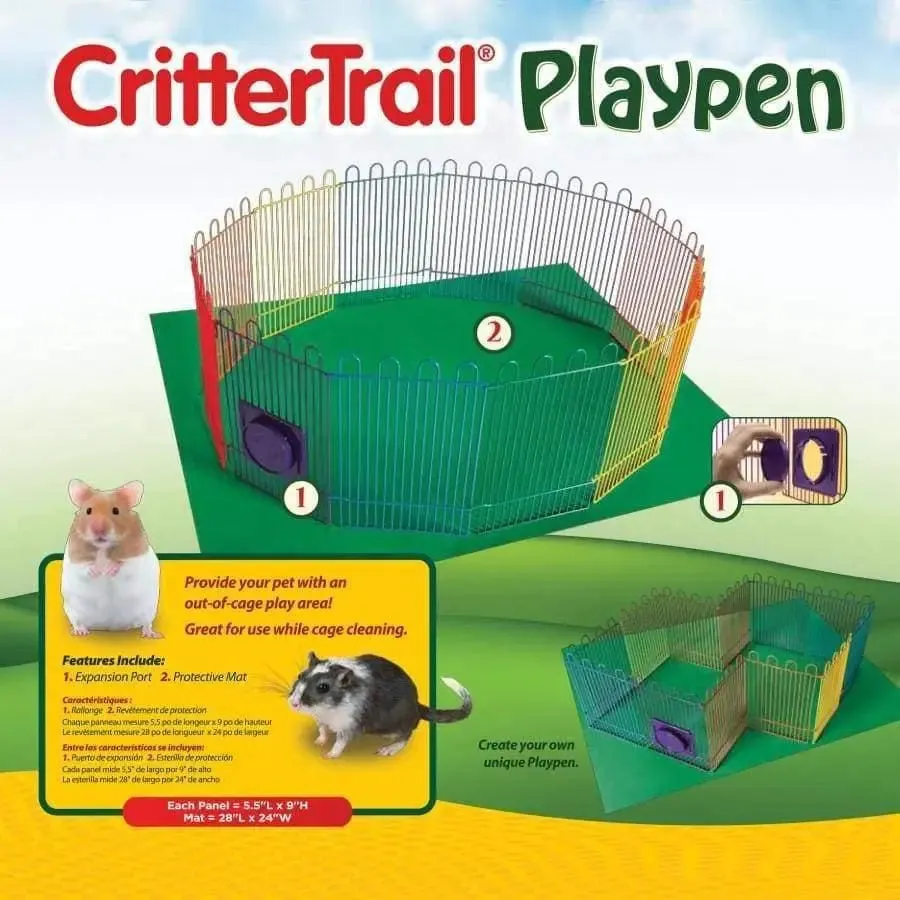 Kaytee CritterTrail Playpen With Mat
