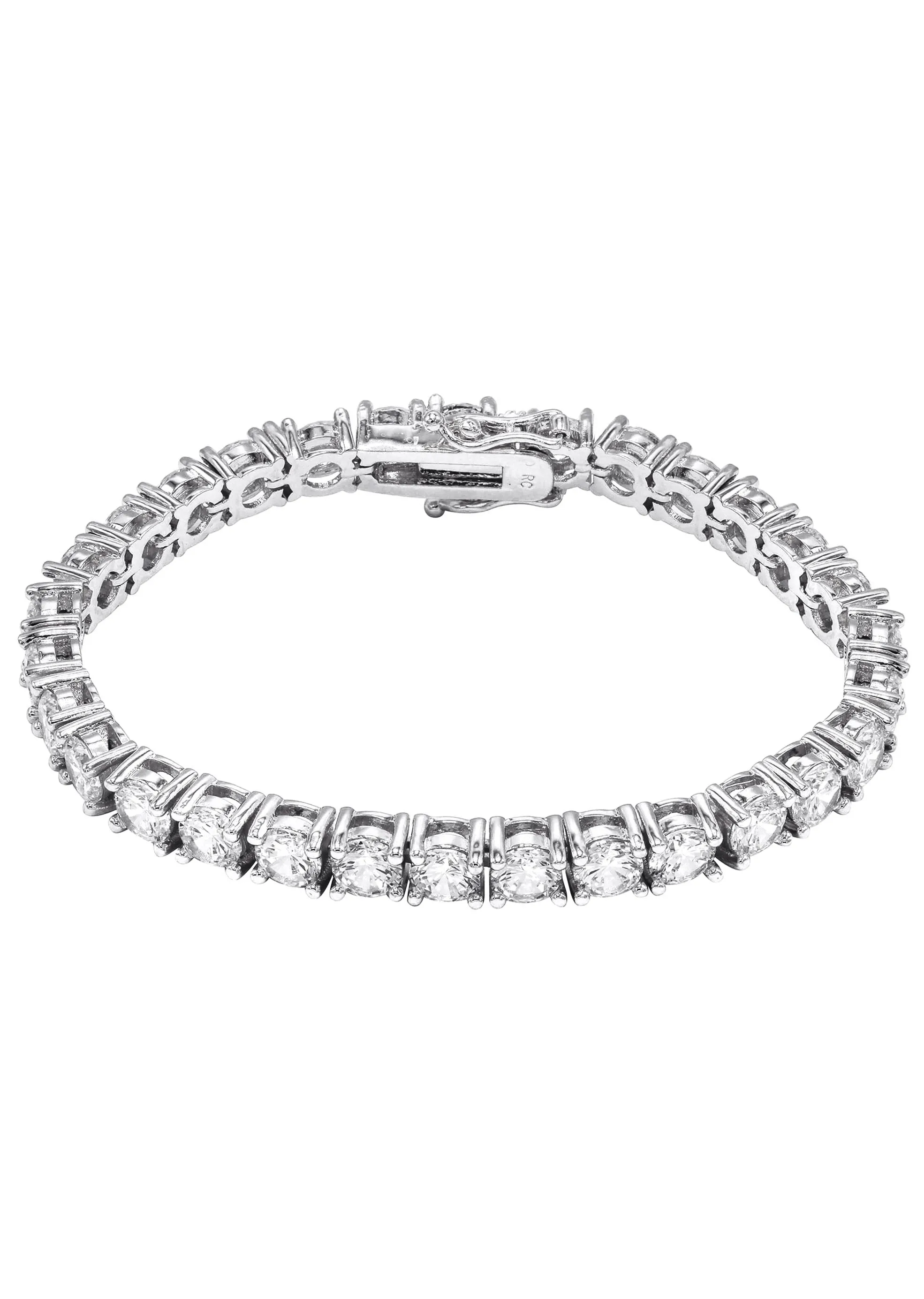 Lab Grown Diamond Tennis Bracelet - 14K White Gold