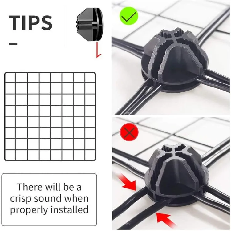 Metal Grid Cube Organizer | White