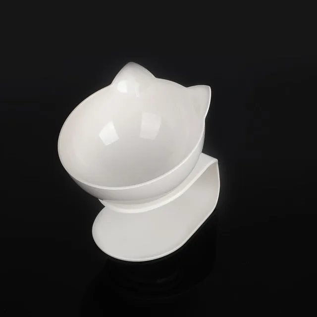 Non-slip Cat Bowls Double Bowls With Raised Stand Pet Food And Water Bowls
