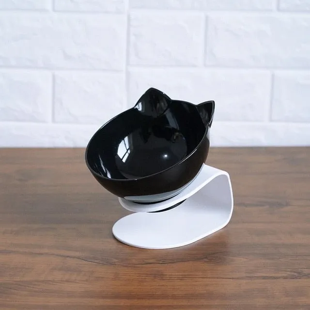 Non-slip Cat Bowls Double Bowls With Raised Stand Pet Food And Water Bowls