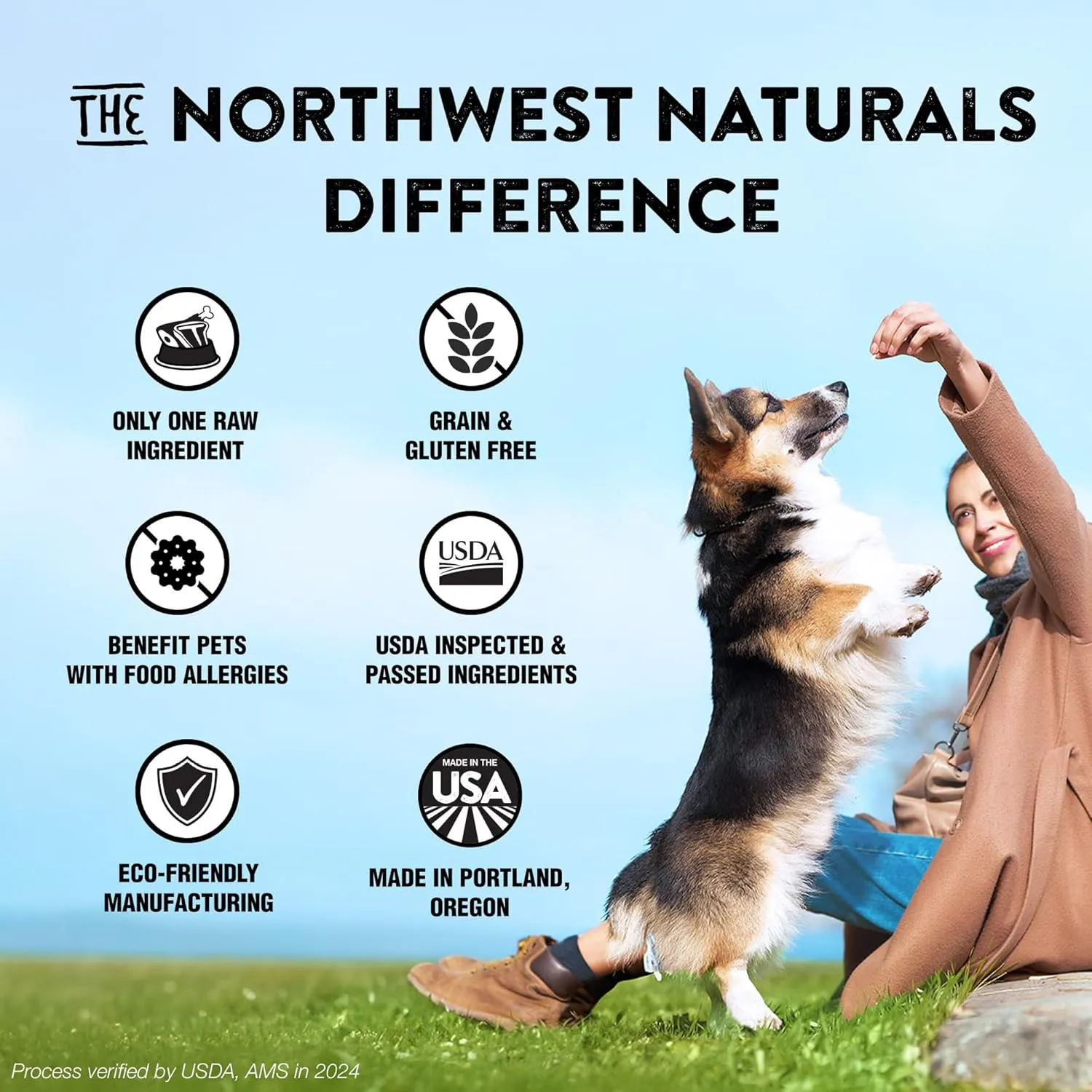Northwest Naturals Raw Rewards Freeze-Dried Sweet Potato Treats for Dogs and Cats - Bite-Sized Pieces - Healthy, 1 Ingredient, Human Grade Ingredients, All Natural - 2 Oz