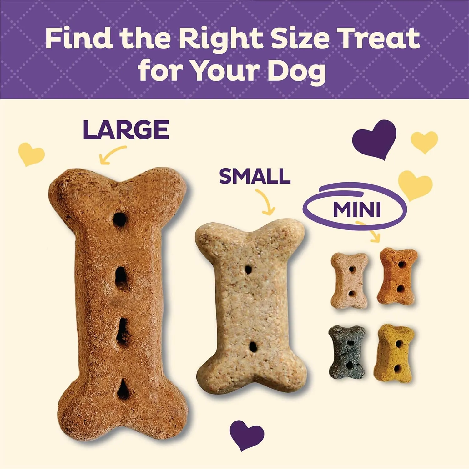 Old Mother Hubbard Wellness P-Nuttier 'N Nanners Dog Biscuits, Natural, Training Treats, Peanut Butter & Banana Flavor, Mini Size, (16 Ounce Bag)