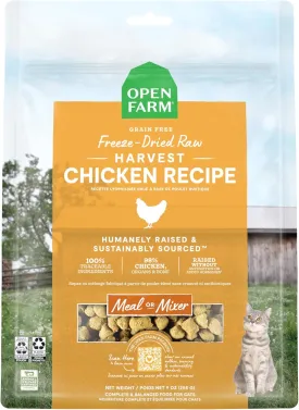 Open Farm Harvest Chicken Recipe Freeze Dried Raw Morsels for Cats, 3.5oz