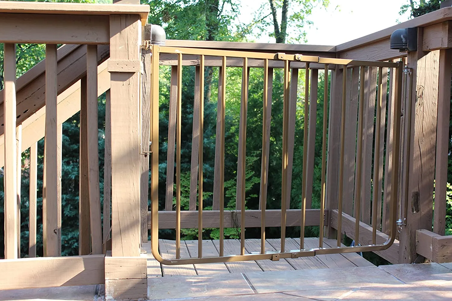 Outdoor Stair Pet Gate - Cardinal Stairway Special Outdoor Pet Gate