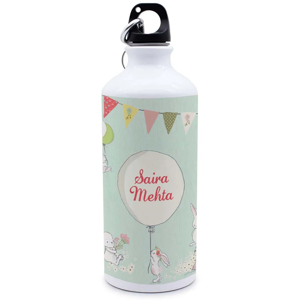 Personalised Water Bottle - Bunny
