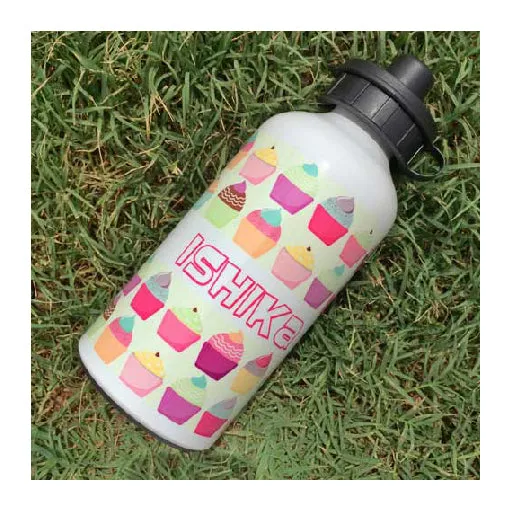 Personalised Water Bottle - Cupcake