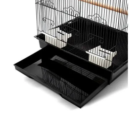 Pet Bird Cage Black Medium