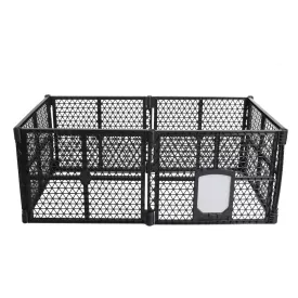Pet Playpen Foldable Portable Dog Play Pens Plastic Garden Outdoor - 6 Panels