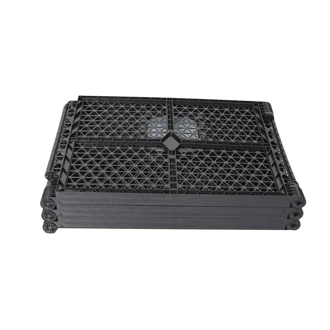 Pet Playpen Foldable Portable Dog Play Pens Plastic Garden Outdoor - 6 Panels