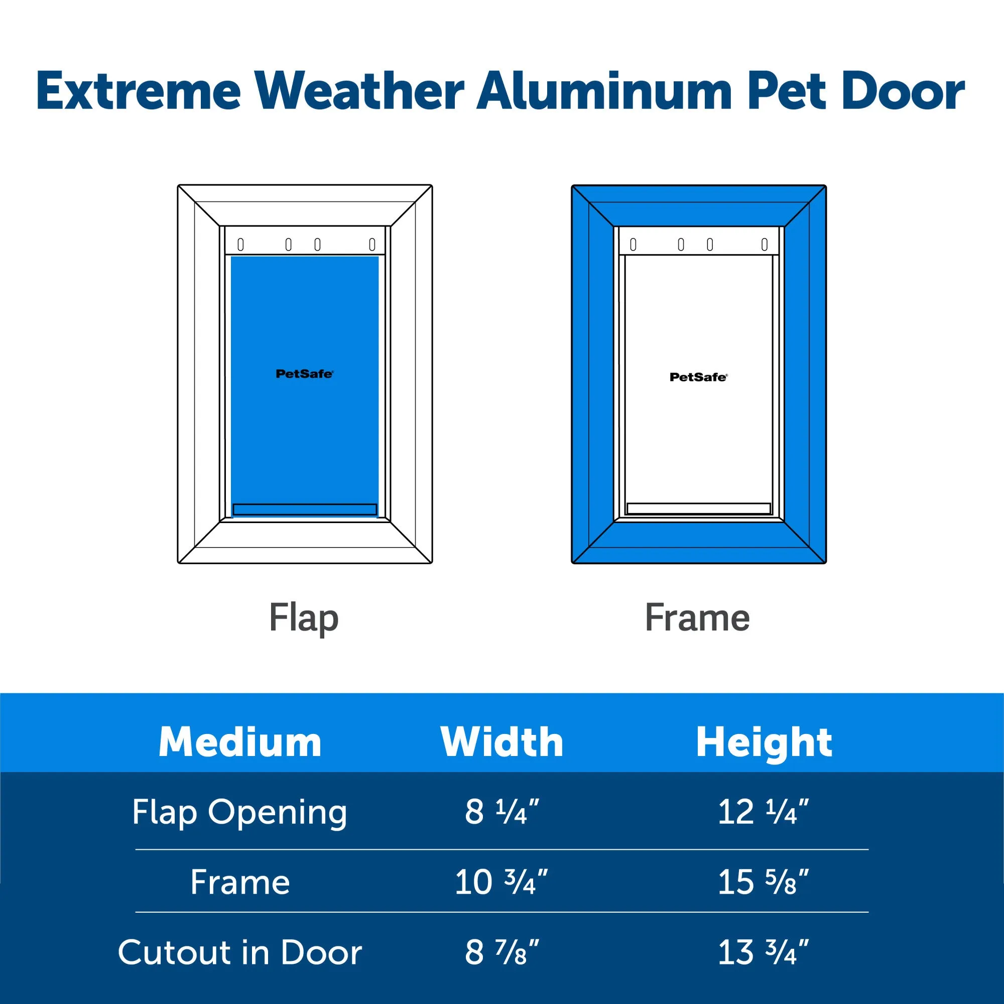 PetSafe® Extreme Weather Aluminum Pet Door™, X-Large