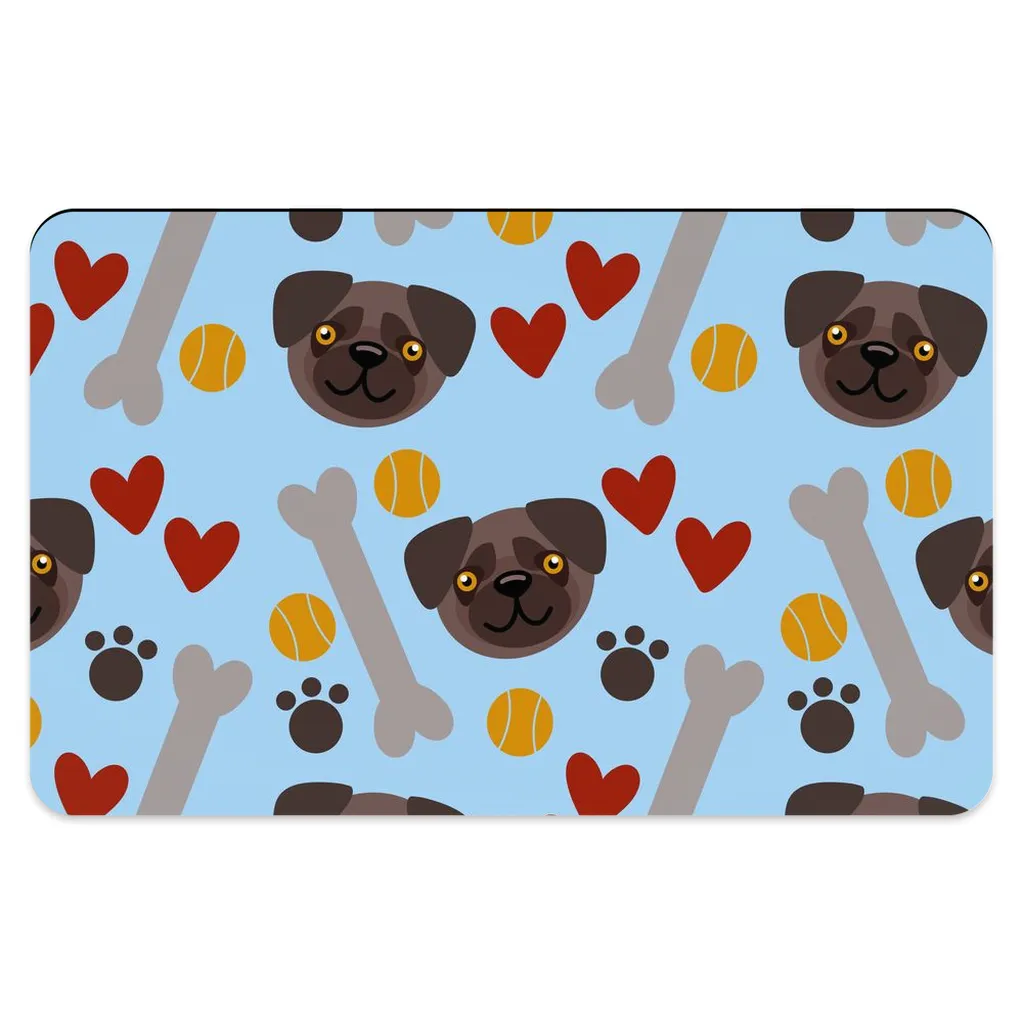 Pugs Pattern - Pet Placemats