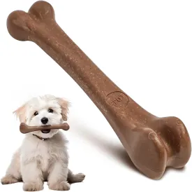 SPOT Bam-Bones Bone - Made with Strong Bamboo Fiber, Durable Long Lasting Dog Chew for Light to Moderate Chewers, Great Toy for Adult Dogs & Teething Puppies Under 25lbs, 5.75in, Bacon Flavor