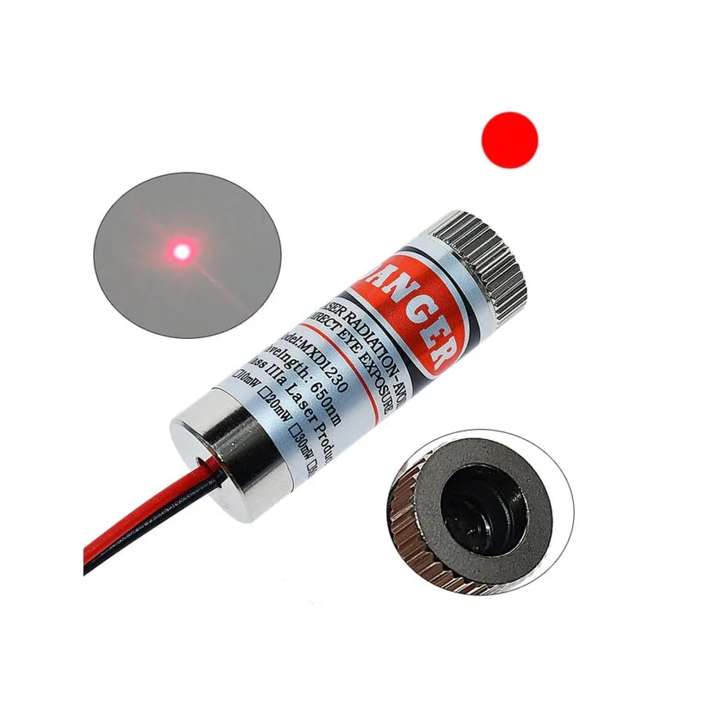 SYD1230 650nm 12mm 5mw Point Laser Module – Red