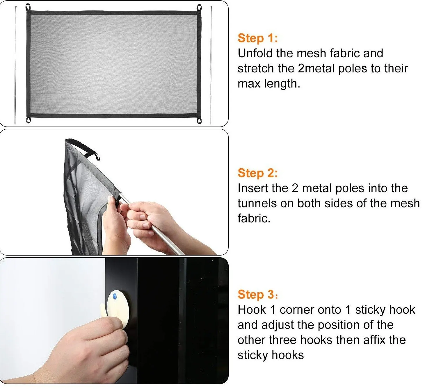 Universal Dog Gate - Nylon Mesh - Attach Anywhere