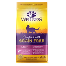 Wellness Grain Free Complete Health Indoor Salmon & Herring Dry Cat Food