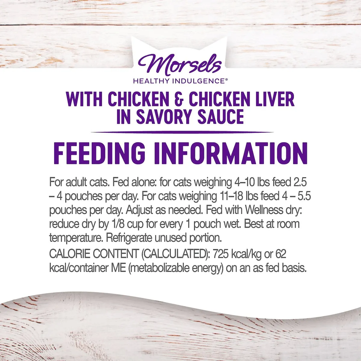 Wellness Healthy Indulgence Morsels Chicken & Chicken Liver Wet Cat Food