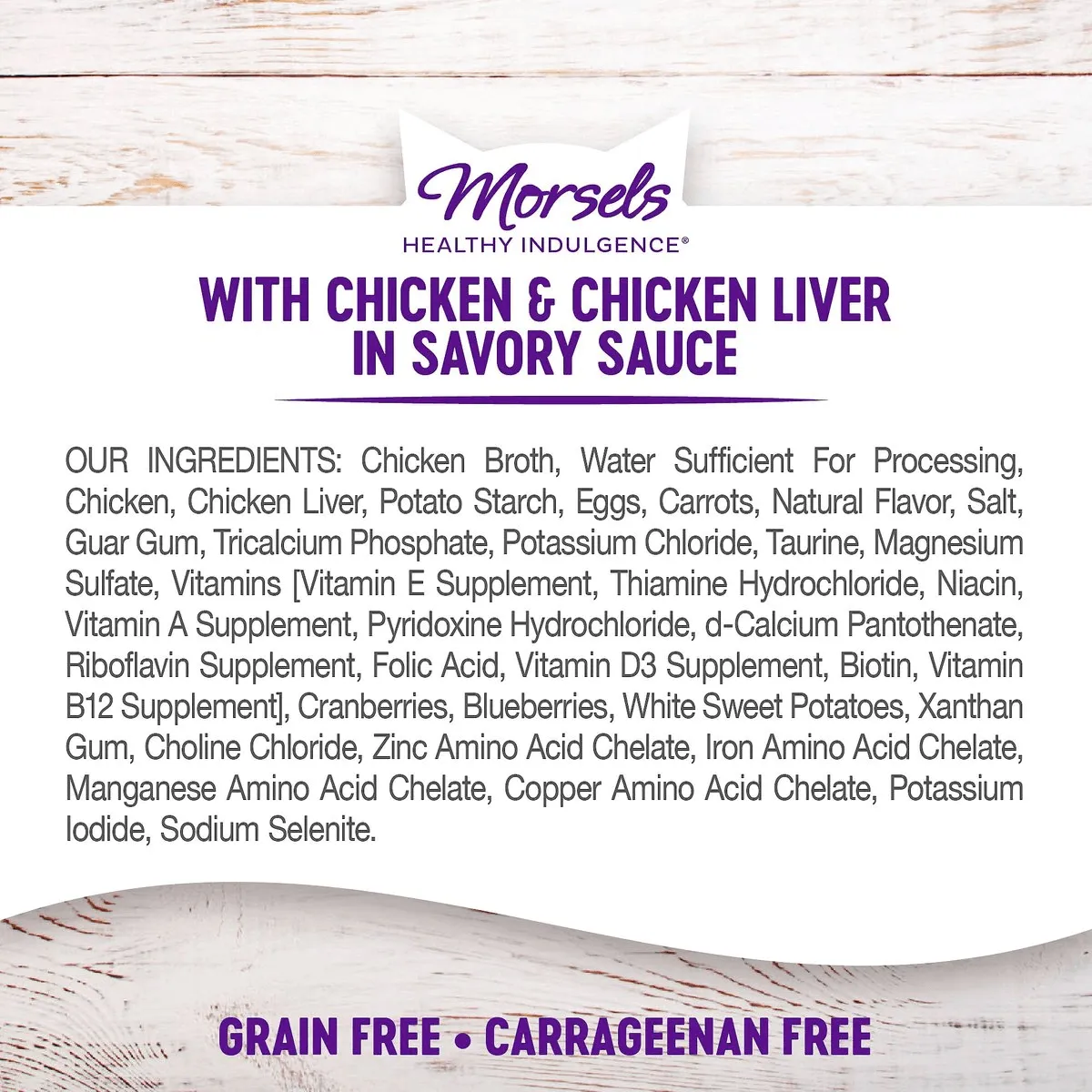 Wellness Healthy Indulgence Morsels Chicken & Chicken Liver Wet Cat Food
